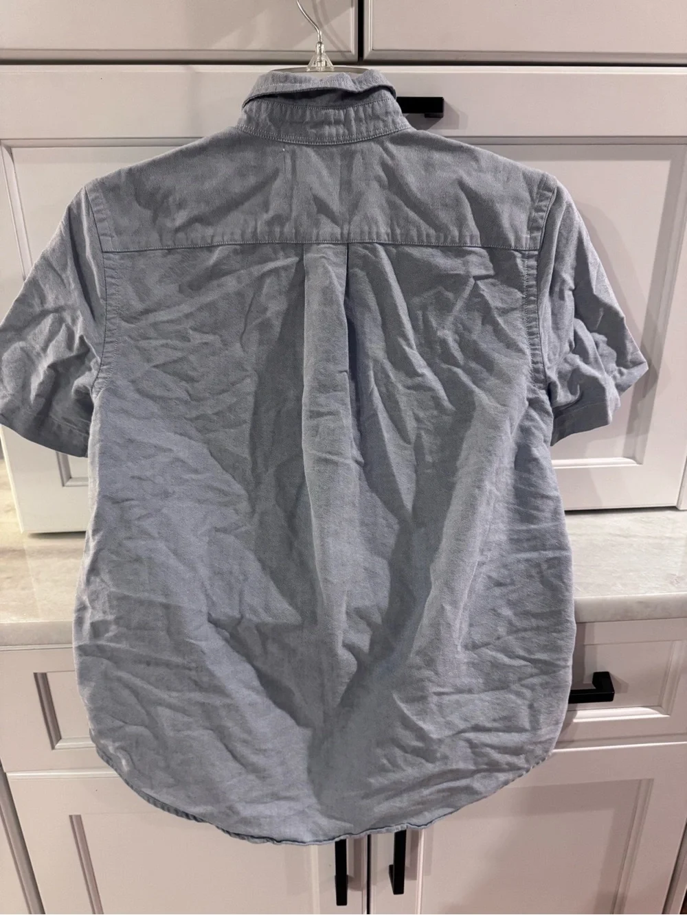 Ralph Lauren Boys Light Blue Oxford Button-Down Shirt with Pony Logo